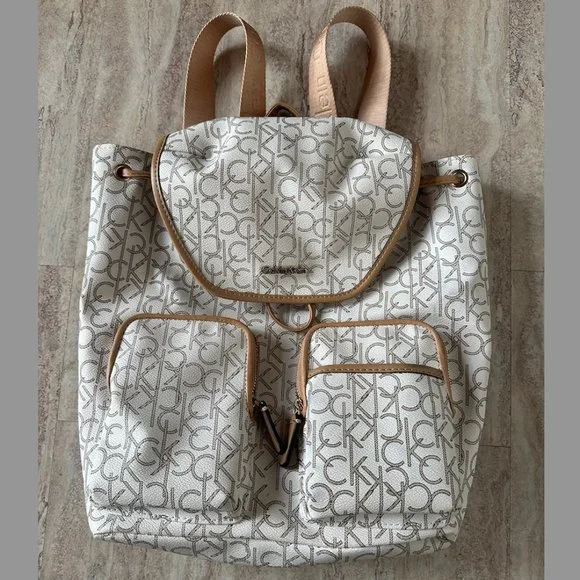 Calvin Klein | Bags | Calvin Klein White Tan Monogram  display picture 2